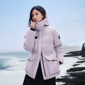 Bosideng Extreme Winter Jacket Women 90 Down Coat Windproof Thermal Parka with Detachable Hood for Outdoor Ski