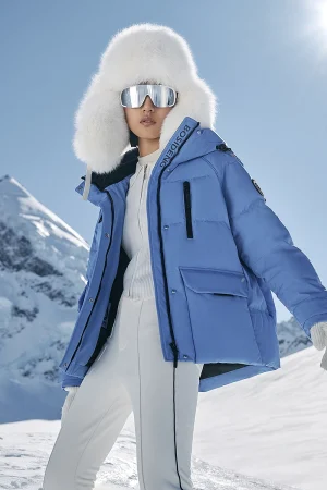 Bosideng Extreme Cold Weather Womens Down Jacket 700 FP 90 Goose Down Parka Detachable Fur Hood Windproof Winter Coat