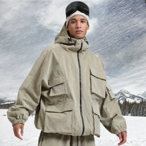 GSOU SNOW New Ski Jacket Loose Warm Windproof Snow Garment Waterproof Wear Resistant Skiing Clothing Winter Outdoor Sports Tops